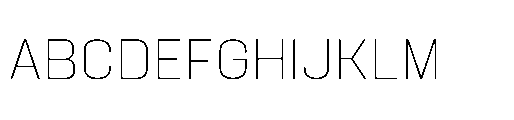 Attha Loopless Extra Light Font UPPERCASE