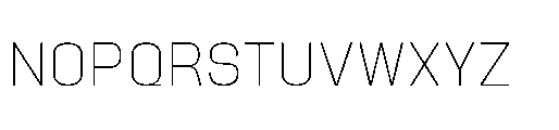 Attha Loopless Extra Light Font UPPERCASE