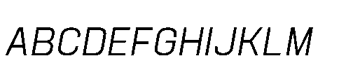 Attha Loopless Italic Font UPPERCASE