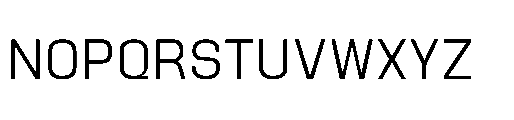Attha Loopless Regular Font UPPERCASE