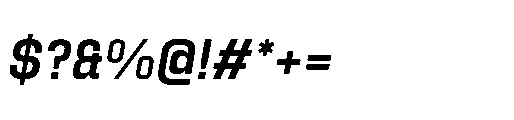 Attha Loopless Semi Bold Italic Font OTHER CHARS
