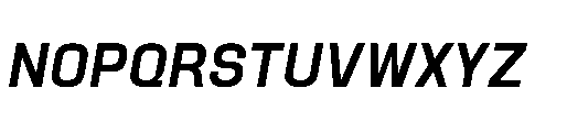 Attha Loopless Semi Bold Italic Font UPPERCASE