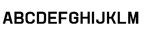 Attha Loopless Semi Bold Font UPPERCASE