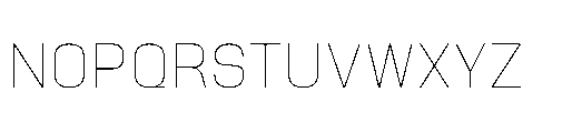Attha Loopless Thin Font UPPERCASE