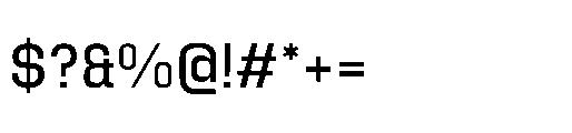 Attha Medium Font OTHER CHARS