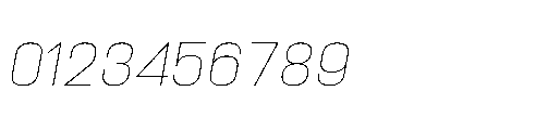 Attha Thin Italic Font OTHER CHARS