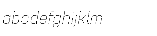 Attha Thin Italic FONT