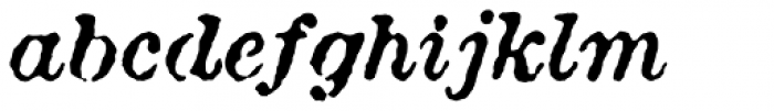 Attic Antique Italic Font LOWERCASE