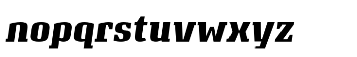 Attorney Extrabold Italic Font LOWERCASE