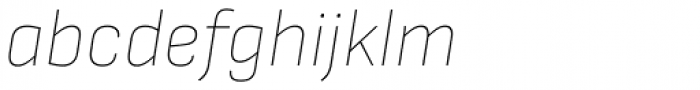 Attractive Semi Cond Thin Italic Font LOWERCASE