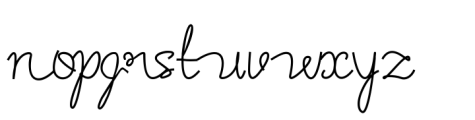 Attune Font LOWERCASE