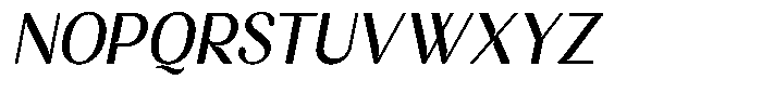 Aturia Deco Italic Font UPPERCASE