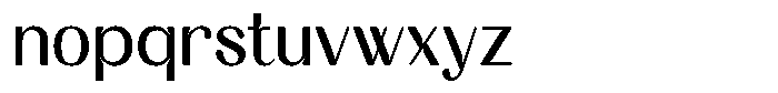 Aturia Deco Regular Font LOWERCASE