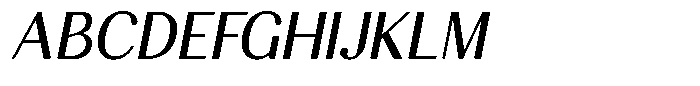Aturia Italic Font UPPERCASE