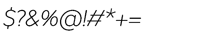 Atwic Cyrillic Li Italic Font OTHER CHARS