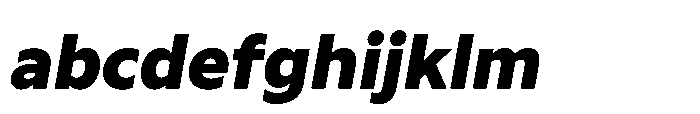 Atwic Greek Black Italic Font LOWERCASE