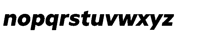 Atwic Greek Black Italic Font LOWERCASE