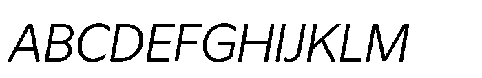 Atwic Hebrew Reg Italic Font