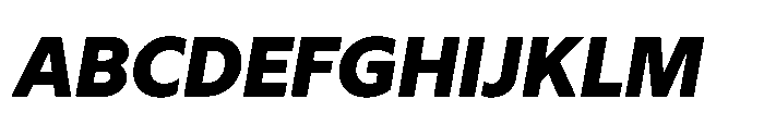 Atwic Latin Black Italic Font