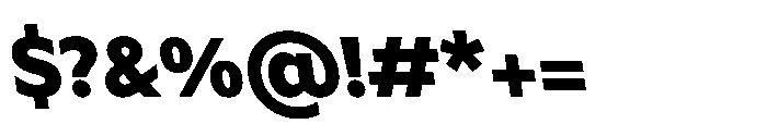 Atwic Latin Black Re Font OTHER CHARS