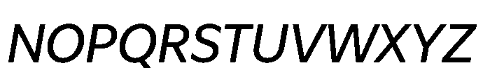 Atwic Latin Mid Italic Font UPPERCASE