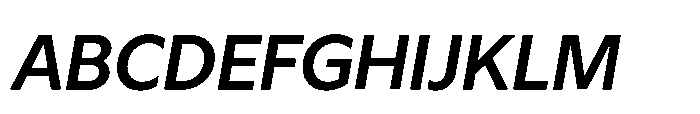 Atwic Latin Semi B Italic Font