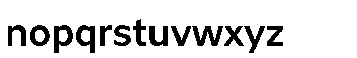 Atwic Latin Semi B Font LOWERCASE