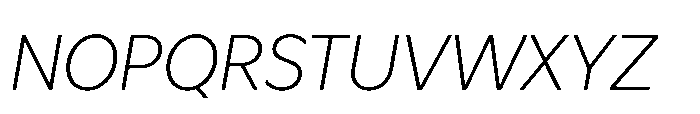 Atwic Pro Li Italic Font UPPERCASE