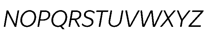 Atwic Pro Reg Italic Font UPPERCASE