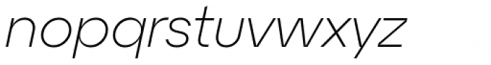Atyp Display Thin Italic Font LOWERCASE