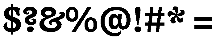 AT Canopy Bold Font OTHER CHARS
