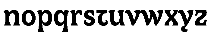 AT Canopy Bold Font LOWERCASE