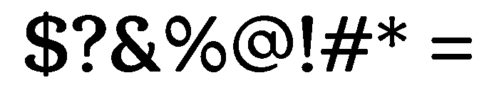 AT Medley Bold Font OTHER CHARS