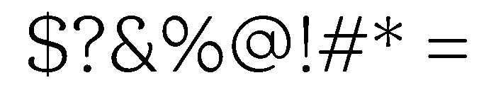 AT Medley Light Font OTHER CHARS
