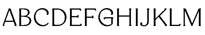 AT Medley Light Font UPPERCASE