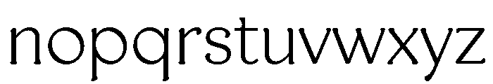 AT Medley Light Font LOWERCASE