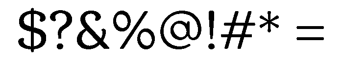 AT Medley Regular Font OTHER CHARS