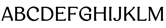 AT Medley Regular Font UPPERCASE
