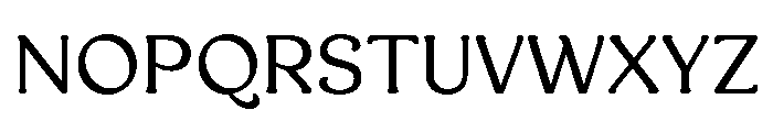 AT Medley Regular Font UPPERCASE