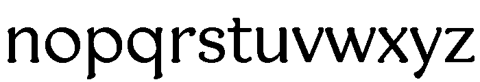 AT Medley Regular Font LOWERCASE