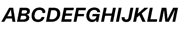 AT Reply Bold Italic Font UPPERCASE