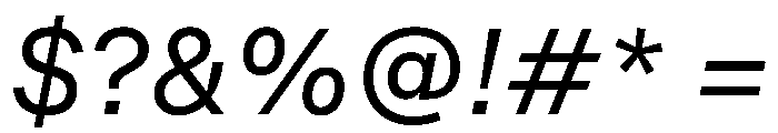 AT Reply Book Italic Font OTHER CHARS