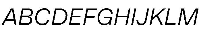 AT Reply Light Italic Font UPPERCASE