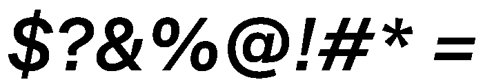 AT Reply Medium Italic Font OTHER CHARS