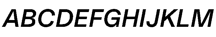 AT Reply Medium Italic Font UPPERCASE