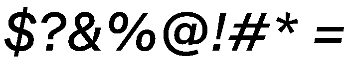 AT Reply Regular Italic Font OTHER CHARS