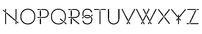 AT Stick Thin Font UPPERCASE