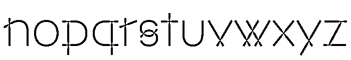 AT Stick Thin Font LOWERCASE
