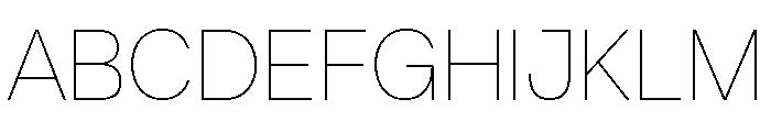 AtAero Air Font UPPERCASE