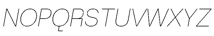 AtAero AirItalic Font UPPERCASE